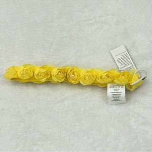 Dressed Up By Gymboree Yellow Rose Flower With Pearl Headband Women’s One size